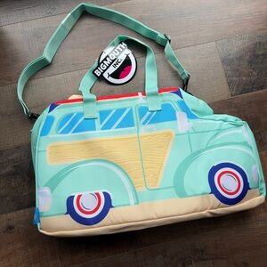 BigMouth Inc. Kids' Retro Van Bag - Blue and Tan